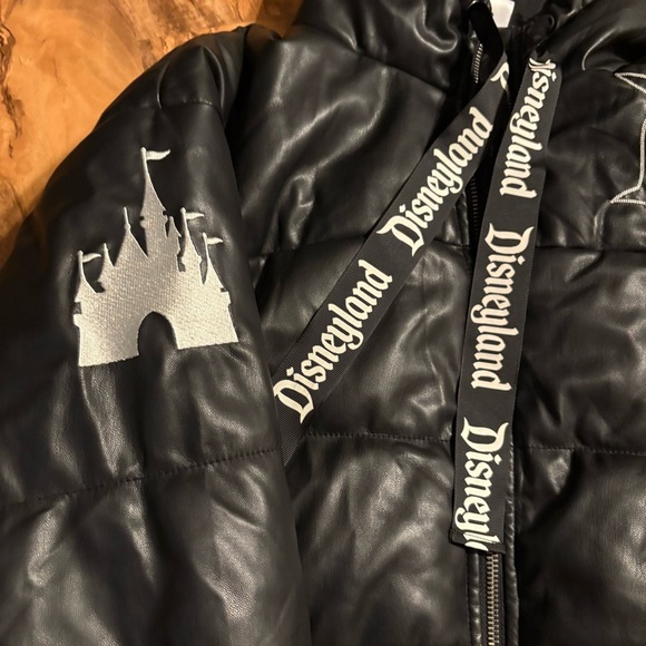 Disney Jacket Puffer Faux Zip Up Coat Hoodie Size XL - Picture 8 of 12